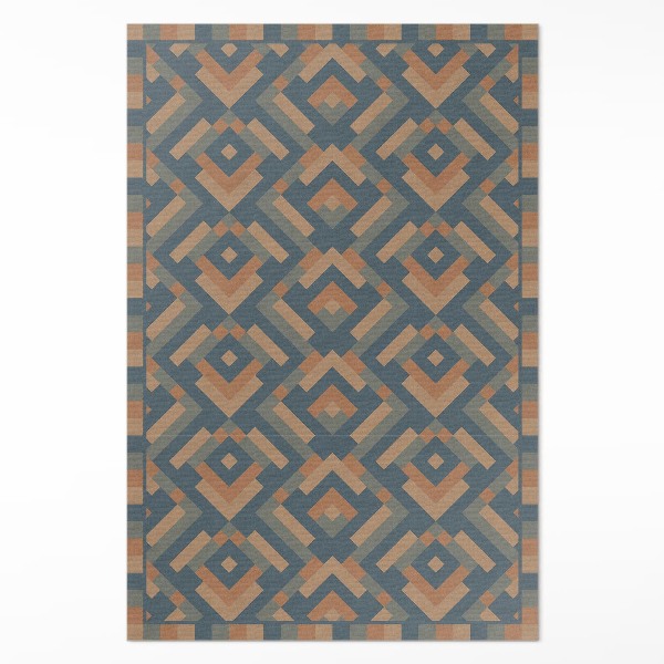 Dywan winylowy Aztecka geometria wzór vintage boho