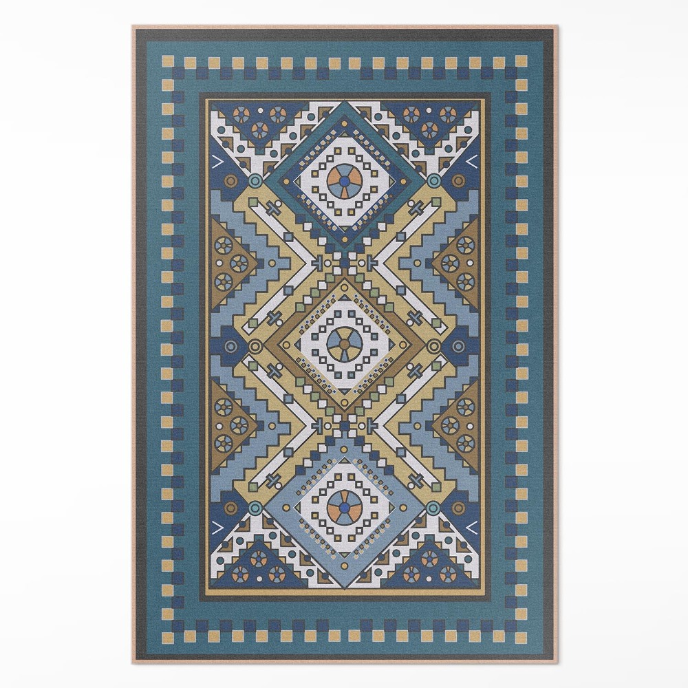 Dywan winylowy Marokańskie wzory geometryczne ornament