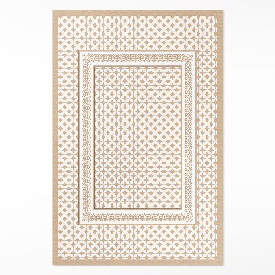 Dywan winylowy Geometryczny warkocz mozaika glamour