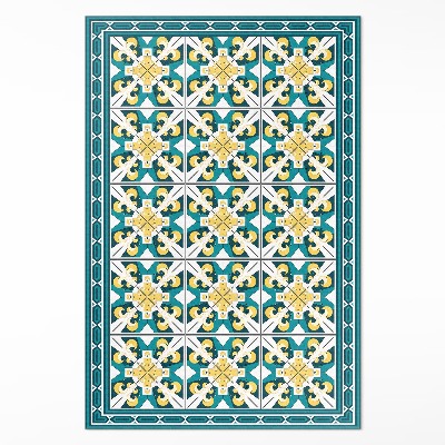 Dywan winylowy Geometryczne romby kolorowe kafelki