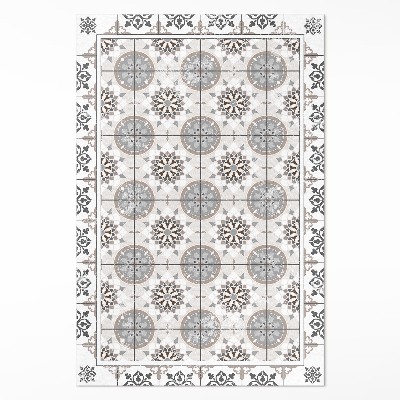 Dywan winylowy Kwieciste koła ornamentalna mozaika