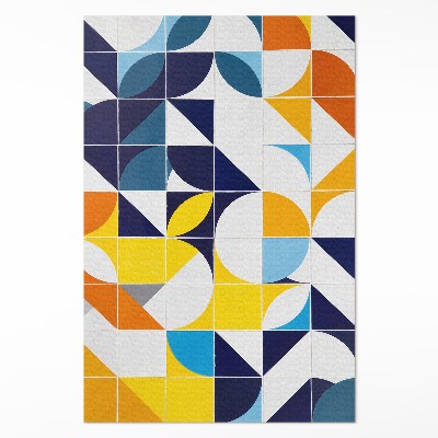 Dywan winylowy Geometryczne kształty nowoczesna mozaika