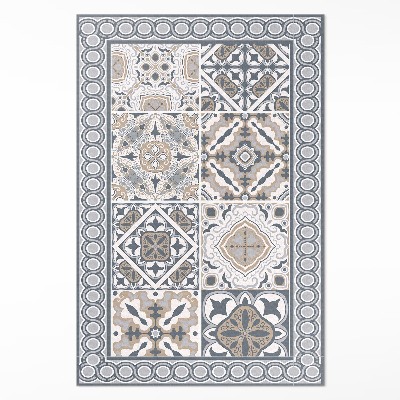 Dywan winylowy Kafelki i warkocz dekoracyjna mozaika