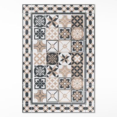 Dywan winylowy Trójkolorowa geometria dekoracyjne kafelki