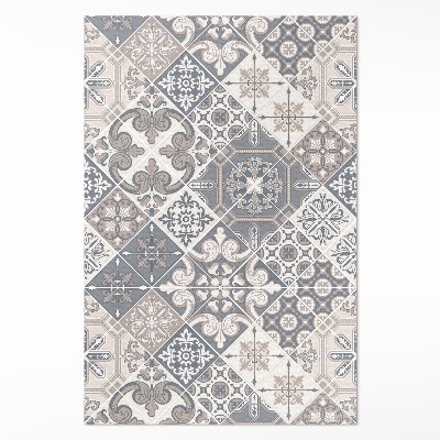 Dywan winylowy Katalońskie kwiaty wzorzysta mozaika