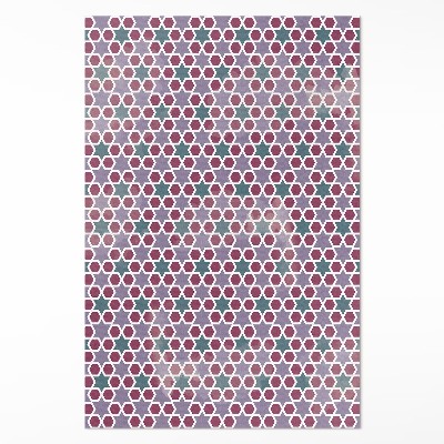 Dywan winylowy Geometryczne gwiazdki drobna mozaika