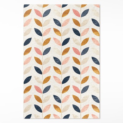Dywan winylowy Drobne listki akwarelowy styl boho