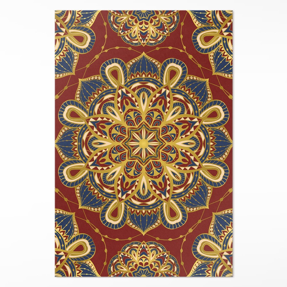 Dywan winylowy Bogato zdobiona mandala orientalny wzór