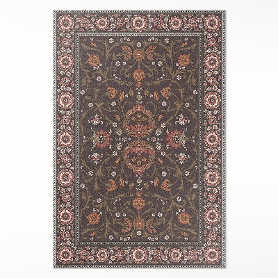 Dywan winylowy Klasyczne kwiaty ozdobne