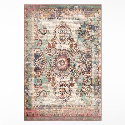 Dywan winylowy Kolorowy dekoracyjny ornament