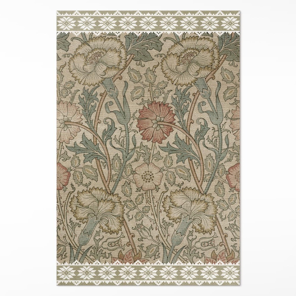 Dywan winylowy Dzika róża William Morris