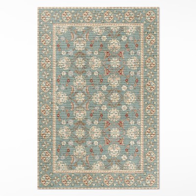 Dywan winylowy Vintage kwiatowy wzór roślinne ornament