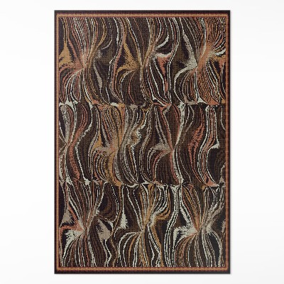 Dywan winylowy Abstrakcyjne formy imitacja tkaniny vintage