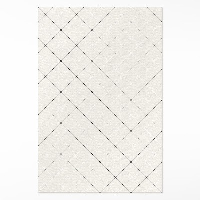 Dywan winylowy Subtelne kwadraty jasne kafelki