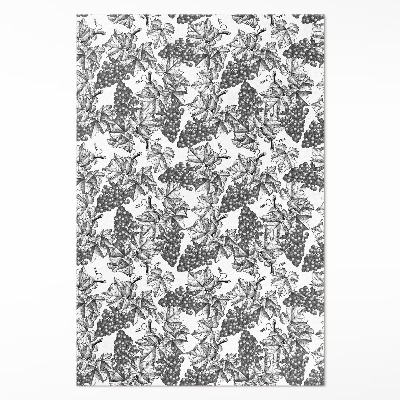 Dywan winylowy Winorośle szkic w stylu vintage