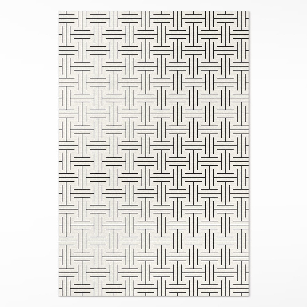Dywan winylowy Regularne linie minimalistyczny labirynt