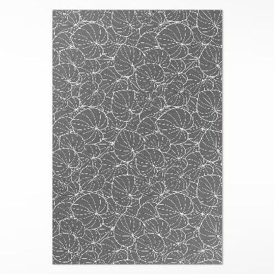 Dywan winylowy Linearne liście wzornictwo boho