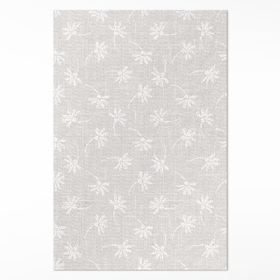 Dywan winylowy Delikatne Boho stokrotki na tkaninie