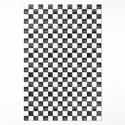 Dywan winylowy Kamienna szachownica monochromatyczna