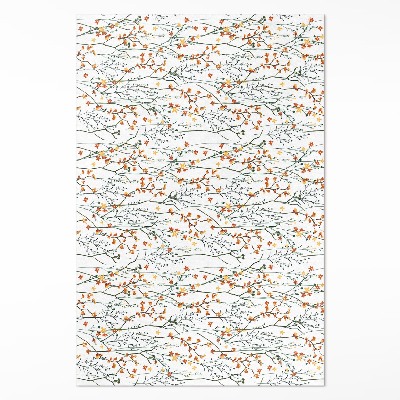 Dywan winylowy Kwiatuszki i gałązki w stylu boho