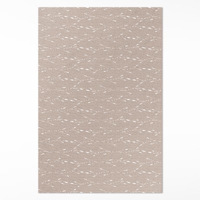 Dywan winylowy Drobne delikatne listki i gałązki boho