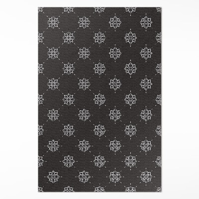 Dywan winylowy Linearne kwiaty regularny wzór