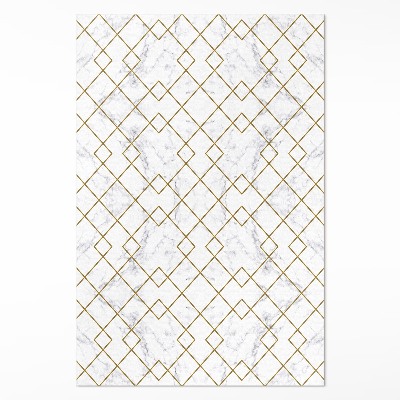 Dywan winylowy Romby na jasnym marmurze