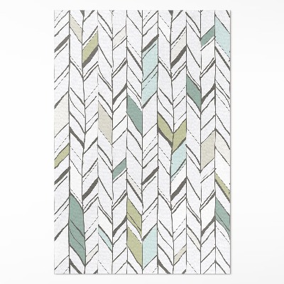 Dywan winylowy Abstrakcja jodełka styl indiański