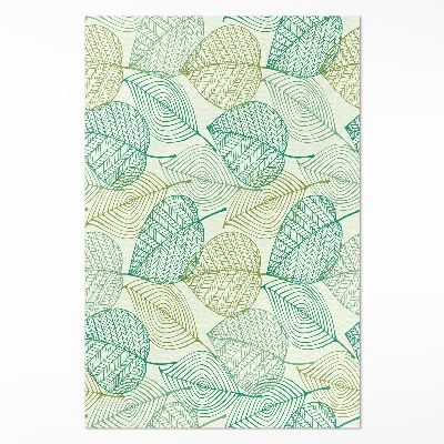 Dywan winylowy Kompozycja linearnych liści natura