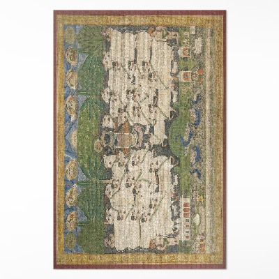 Dywan winylowy Kryszna z krowami gobelin