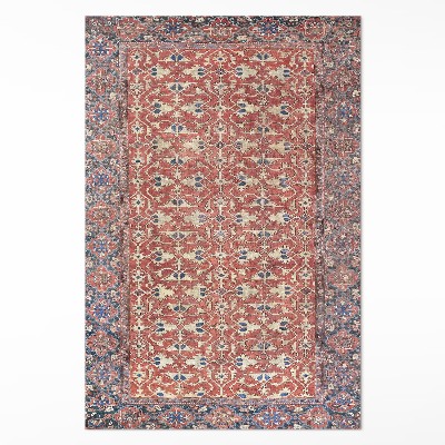 Dywan winylowy Bardzo stary czerwony niebieski