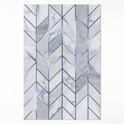 Dywan winylowy Geometryczne linie jasny marmur glamour