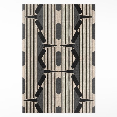 Dywan winylowy Linearna kompozycja w stylu vintage