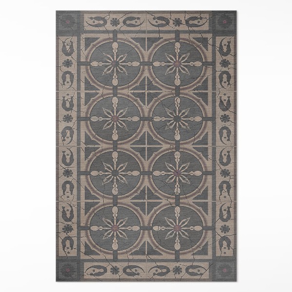 Dywan winylowy Rustykalne geometryczne ornament