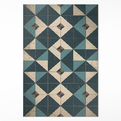 Dywan winylowy Art deco kafle z figur geometrycznych