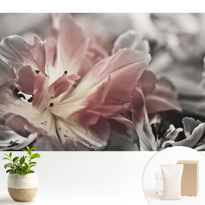 Fototapeta z nadrukiem na flizelinie Zbliżenie delikatnych kwiatowych płatków