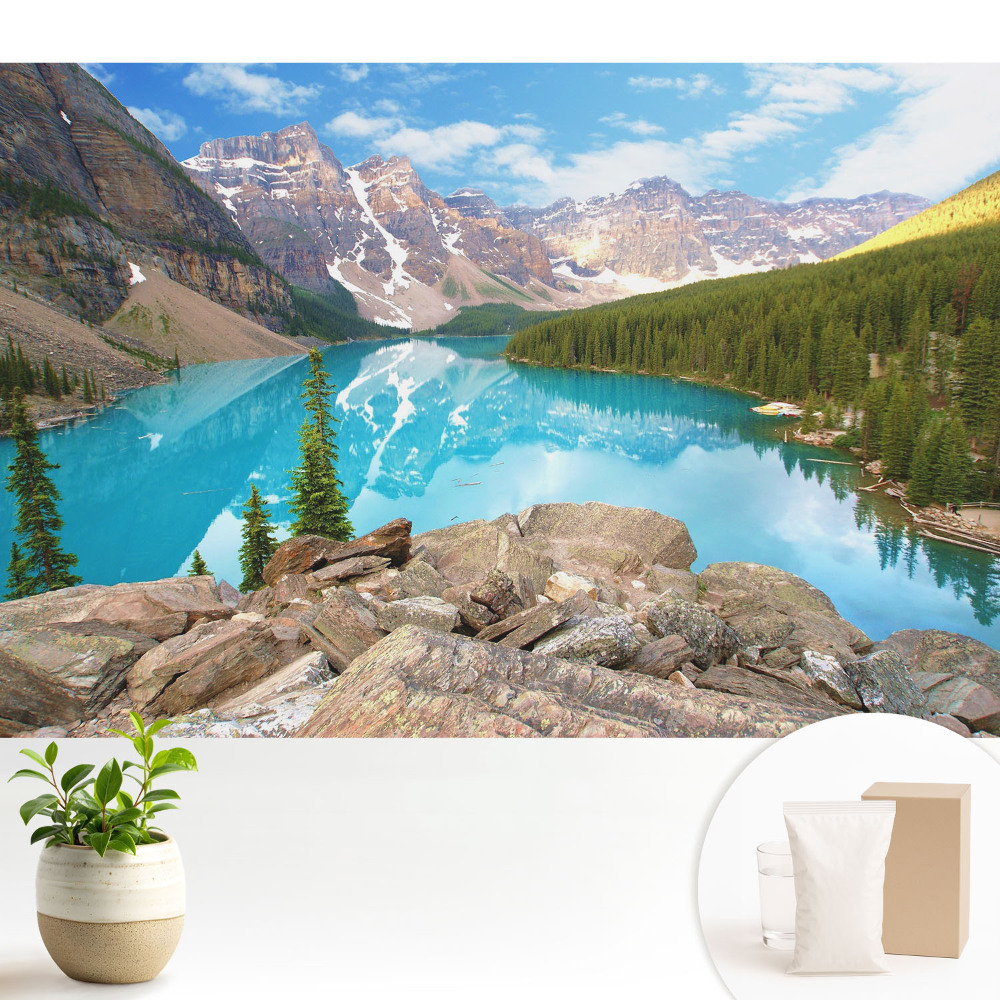 Fototapeta Górska panorama jeziora