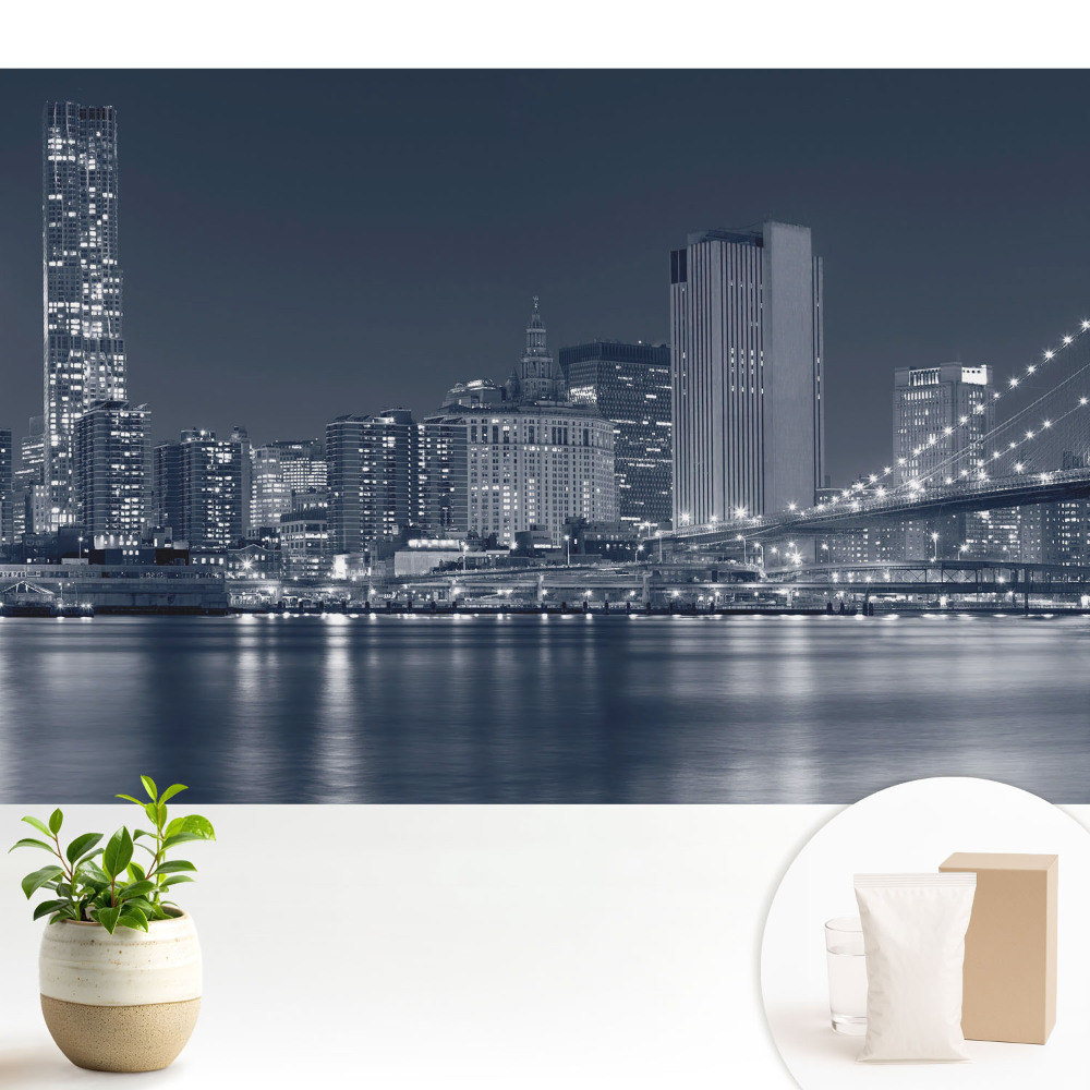 Tapeta fotograficzna flizelinowa Miejska nocna panorama