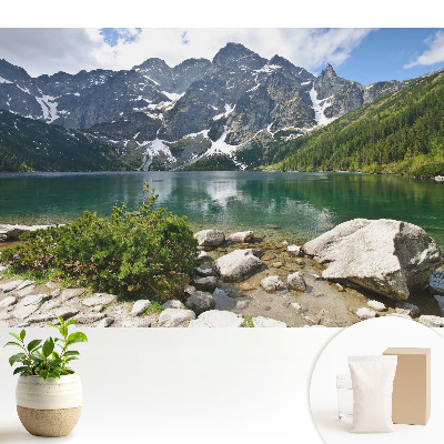 Fototapeta z nadrukiem na flizelinie Góry odbijające się w jeziorze