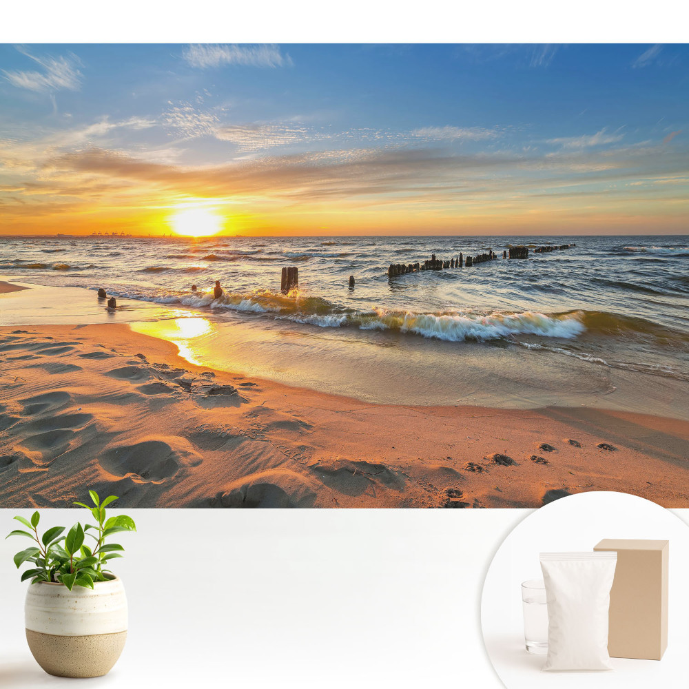 Fototapeta do salonu Zachód słońca nad morzem