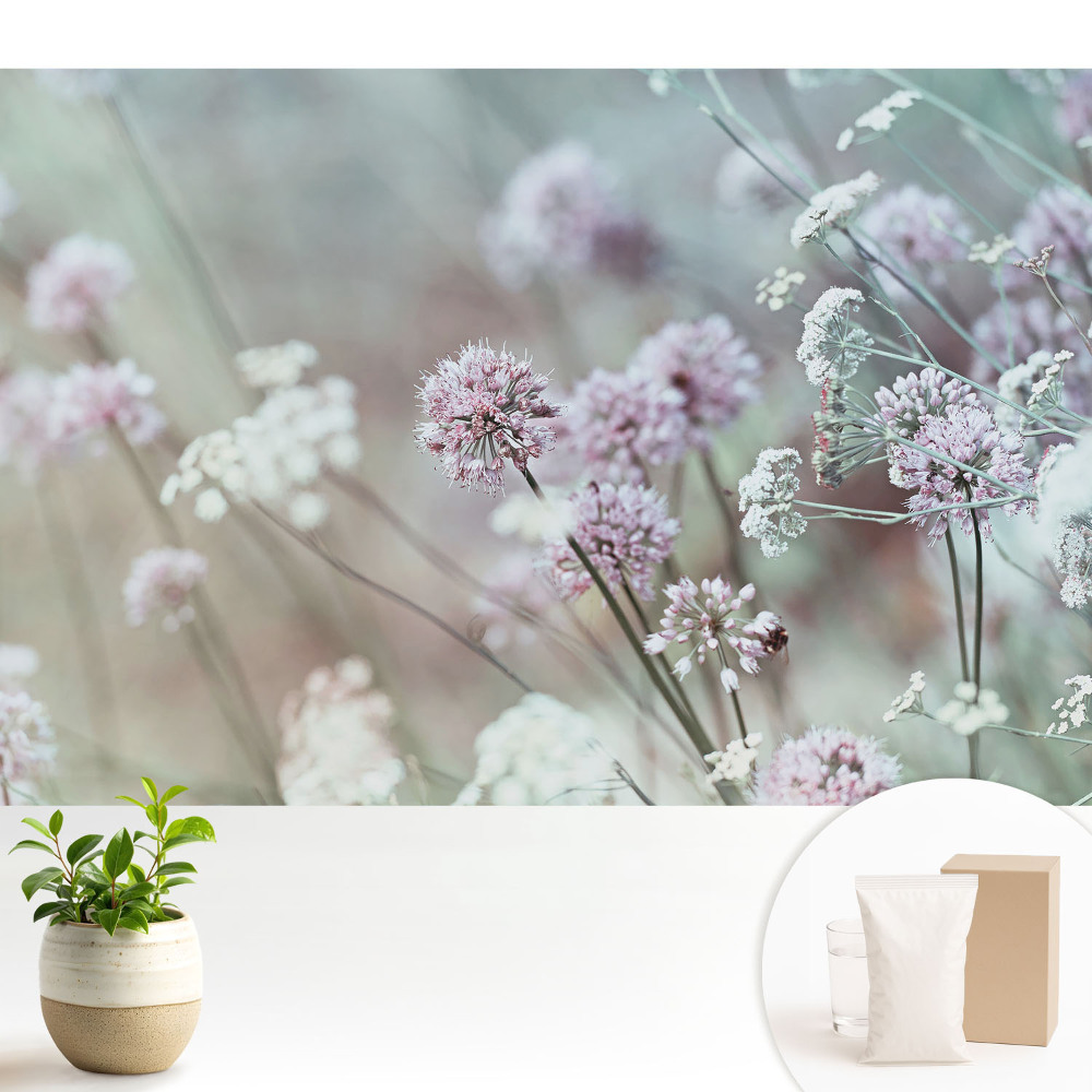 Fototapeta Pastelowe kwiaty w tle natury