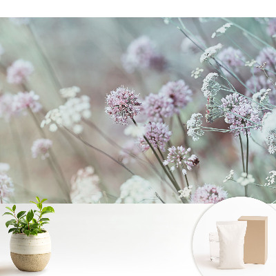 Fototapeta Pastelowe kwiaty w tle natury