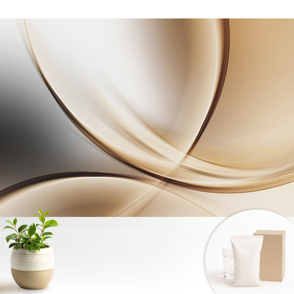 Fototapeta flizelinowa do salonu Elegancka abstrakcja łuków i krzywizn