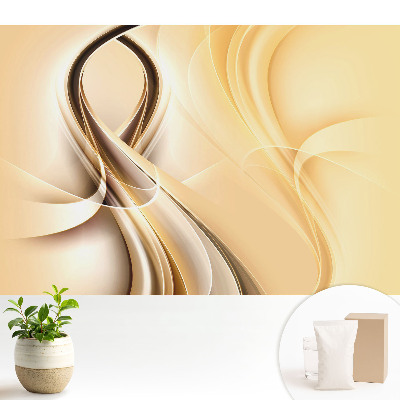 Tapeta fotograficzna flizelinowa Elegancka abstrakcja w ciepłych odcieniach