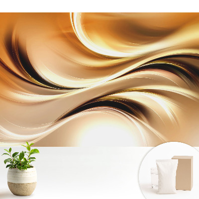 Tapeta fotograficzna flizelinowa Dynamiczna abstrakcja pełna ciepłych tonów