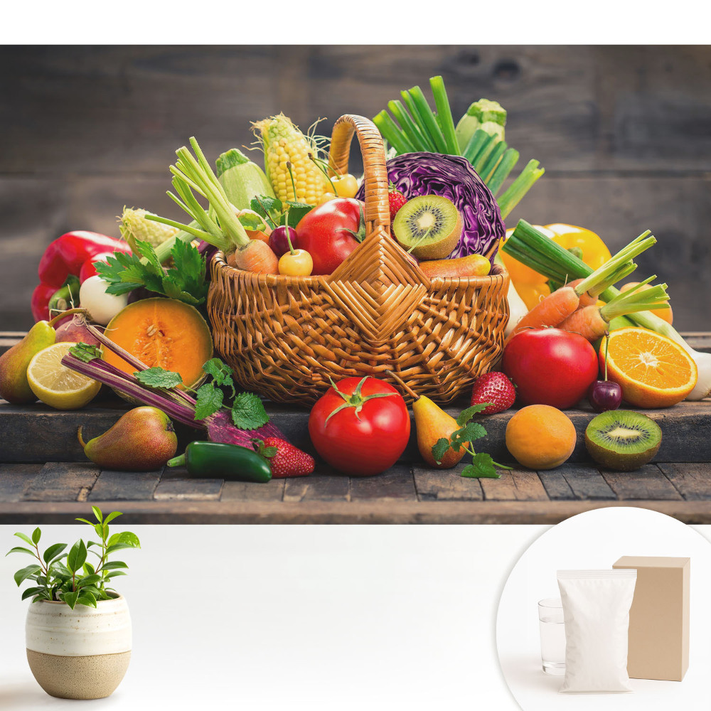 Tapeta fotograficzna flizelinowa Kosz pełen natury