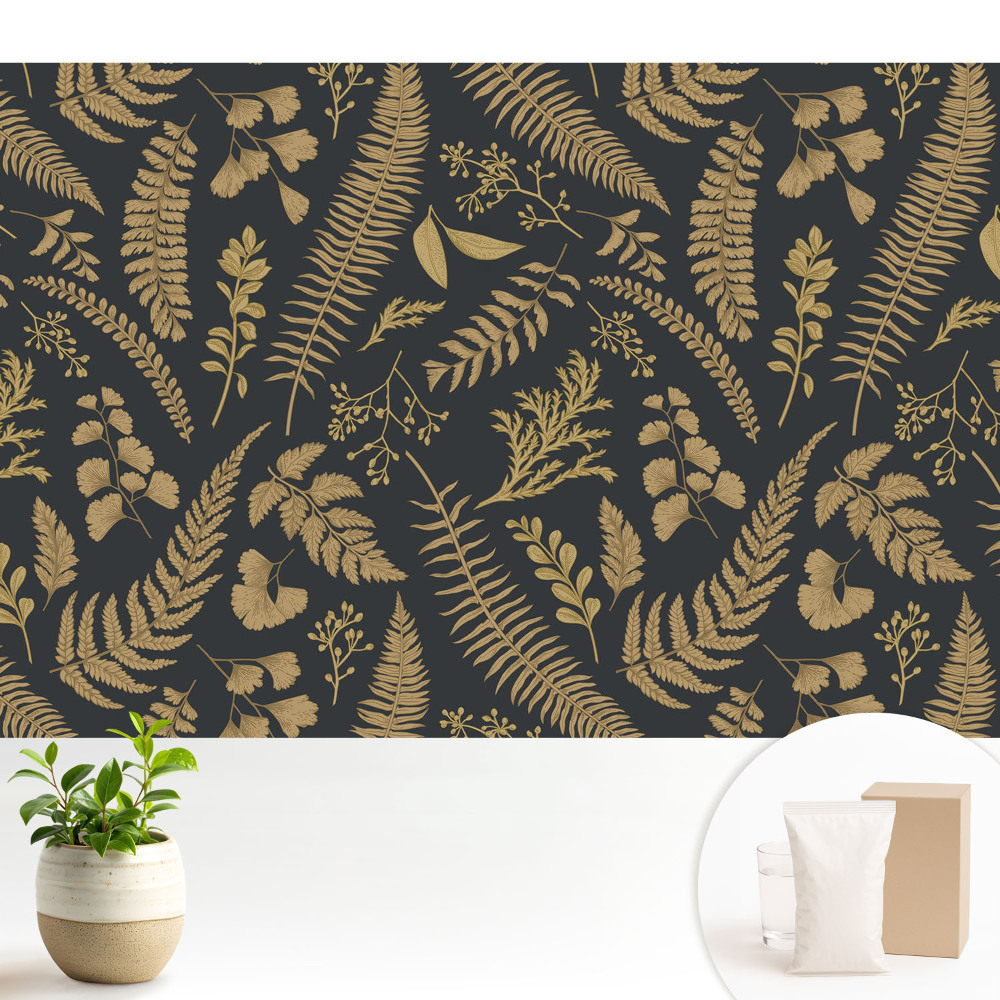 Fototapeta na wymiar do sypialni Botaniczny wzór liści elegancja natura