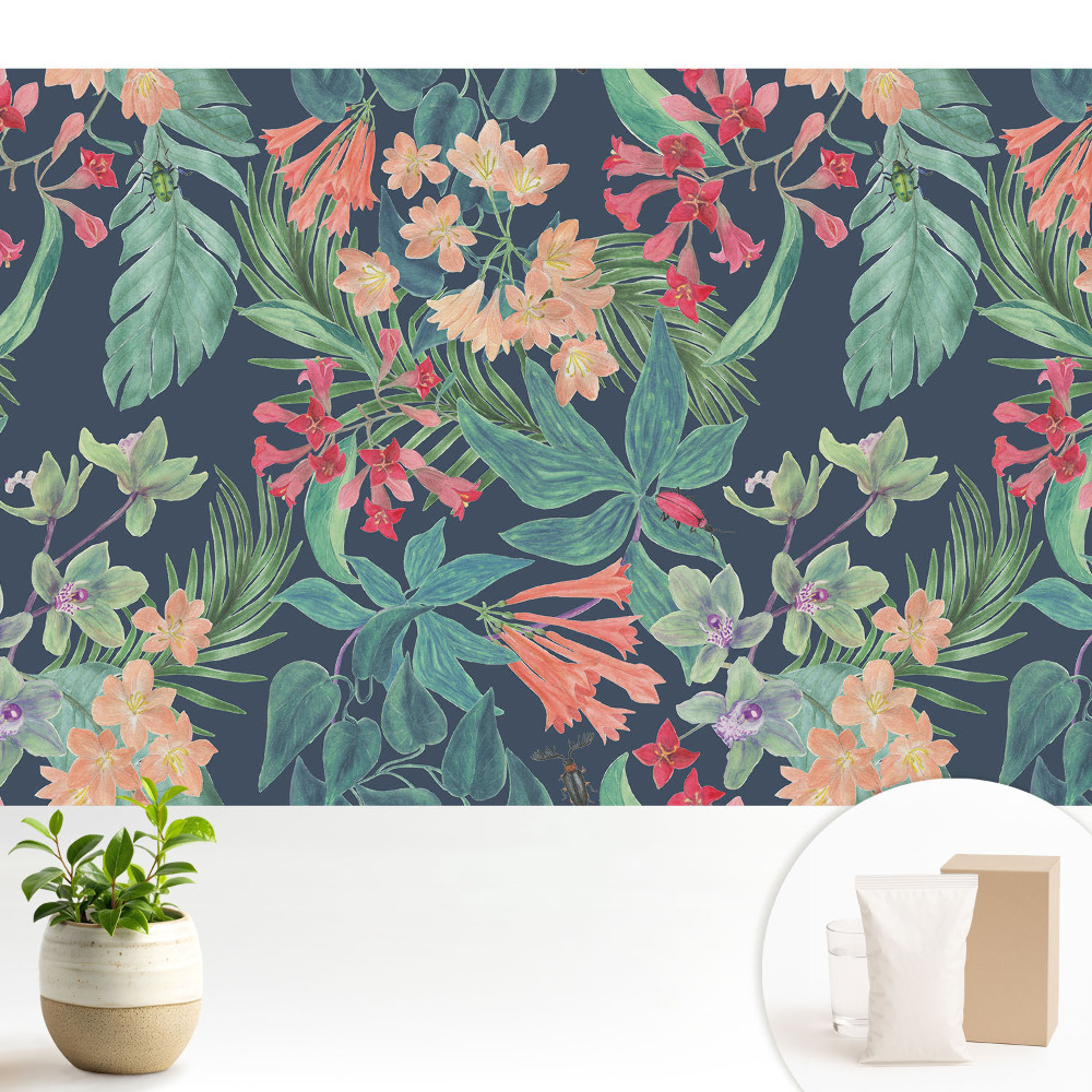 Nowoczesna fototapeta na wymiar Egzotyczna flora eleganckie barwy