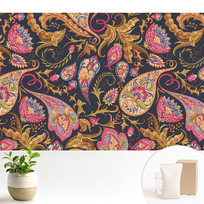 Fototapeta na wymiar do sypialni Kwiecisty paisley wzór kolorowy elegancki