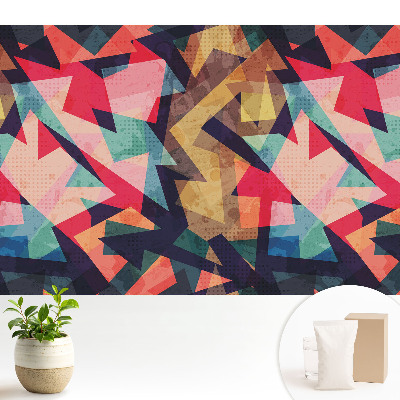 Fototapeta na wymiar do sypialni Abstrakcyjna mozaika żywych kolorów